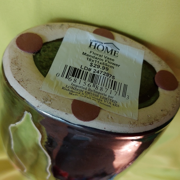 Large Floral Floor Vase Decor Ceramic for Livind Room, Bathroom, Kitchen - Picture 5 of 5